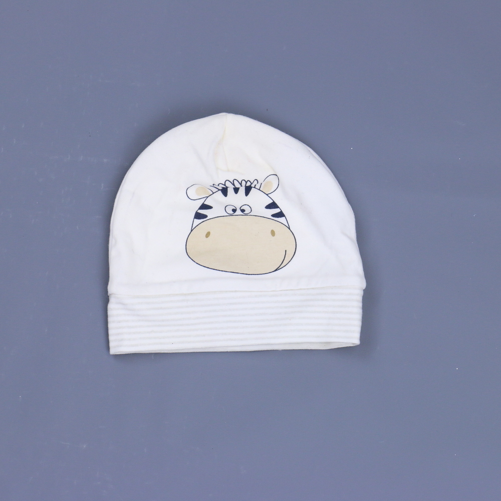 Chicco Unisex Ivory Hat size: *0-12 Months